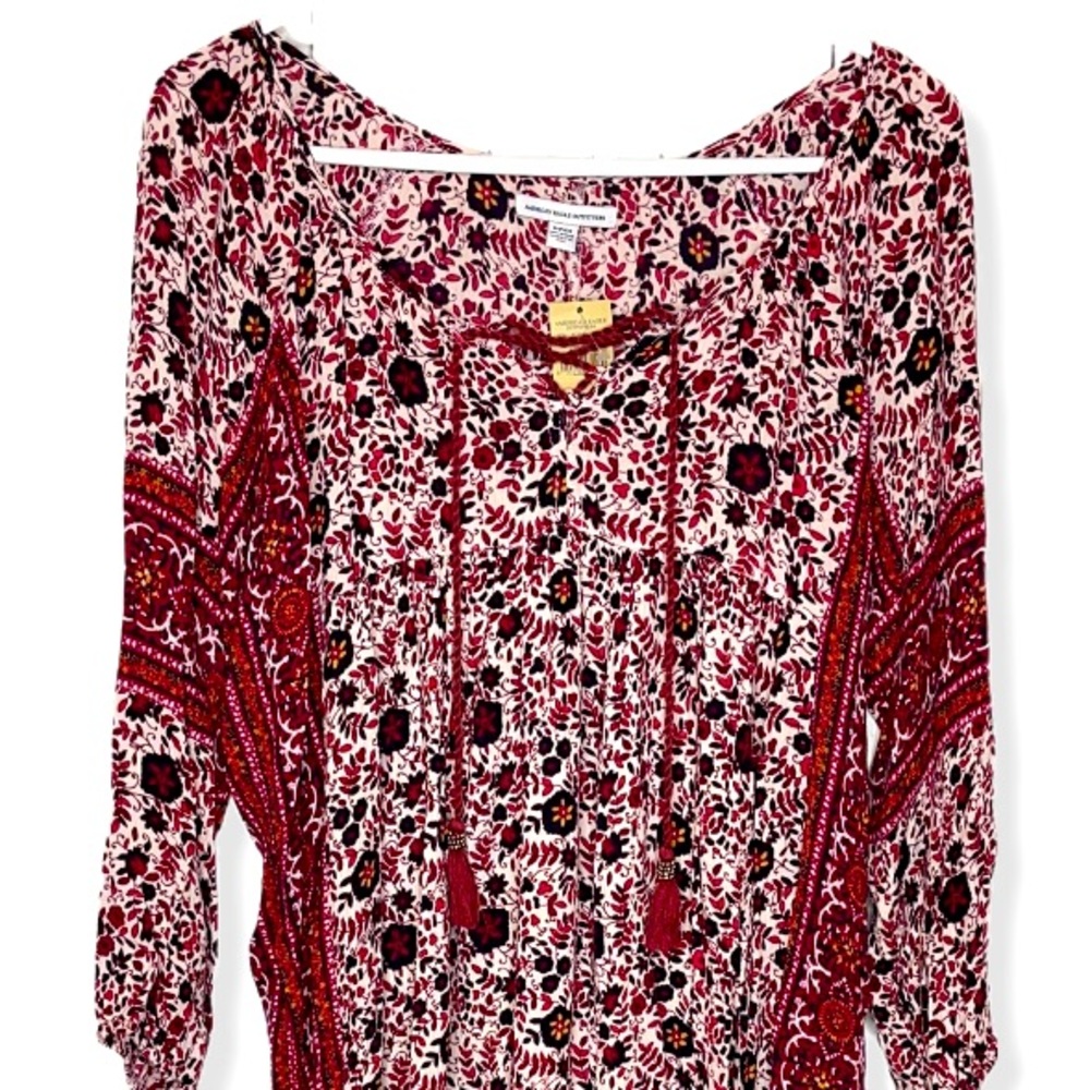 NWT 🆕 American Eagle Floral Boho Pheasant Dress - Picture 3 of 10